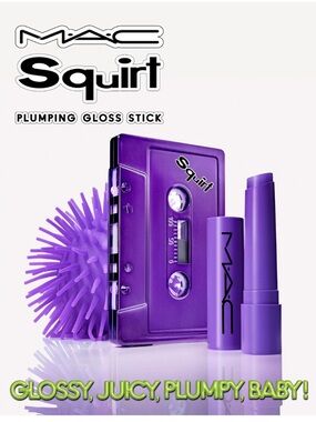 BNIB MAC Squirt plumping Gloss Stick in 17 Violet Beta Purple